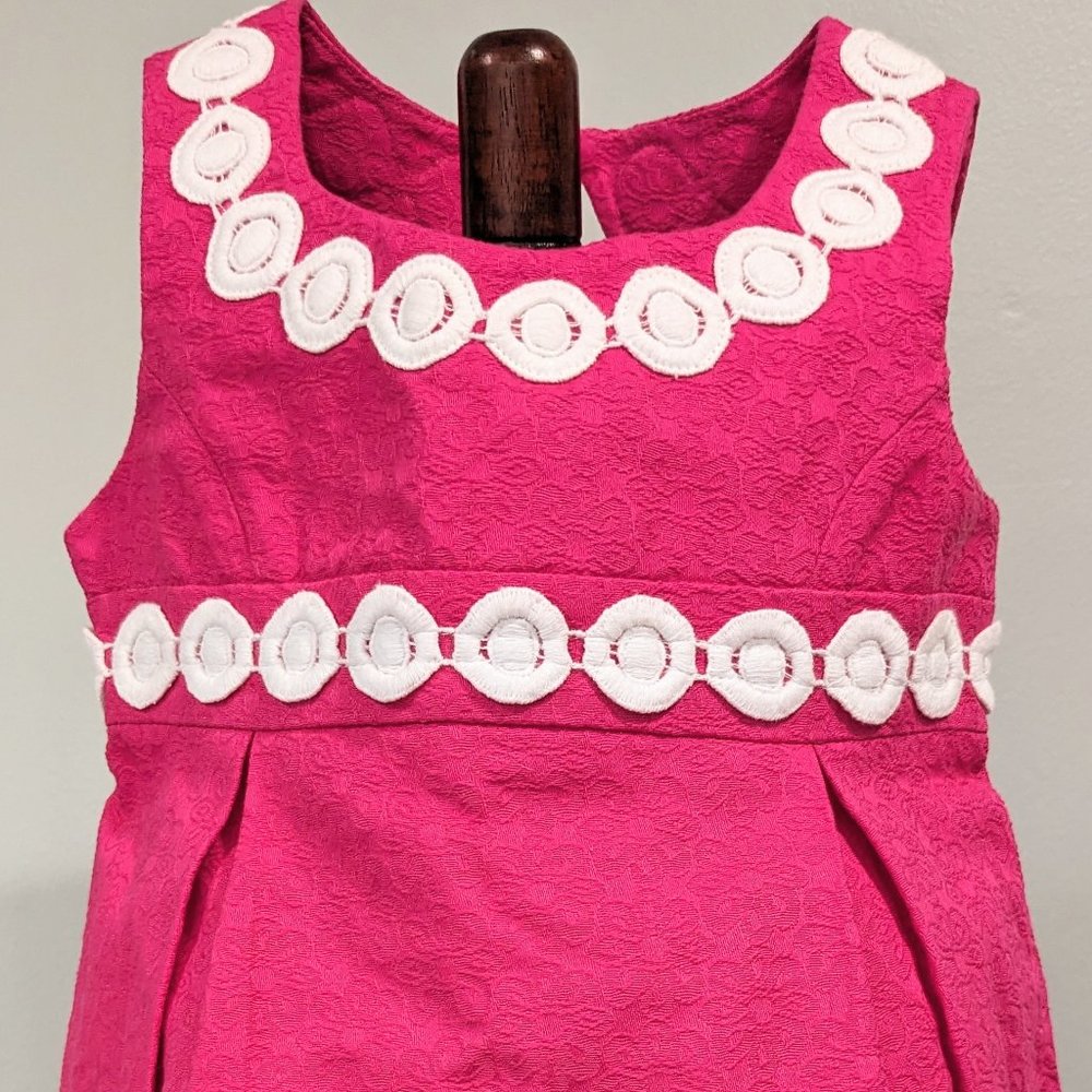 Lilly Pulitzer Pink Dress with white dots, Size 2